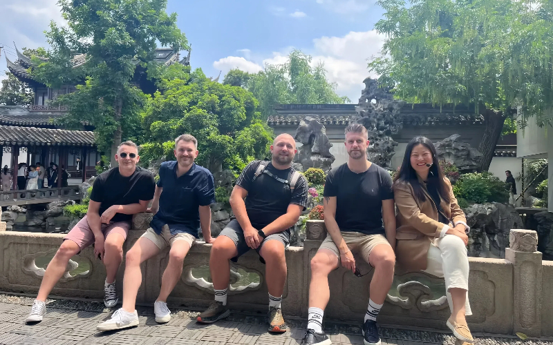 Sophia Clients in the Yu Garden in Shanghai